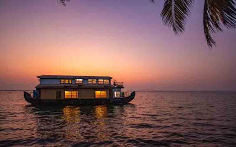 Sunset Houseboat Images