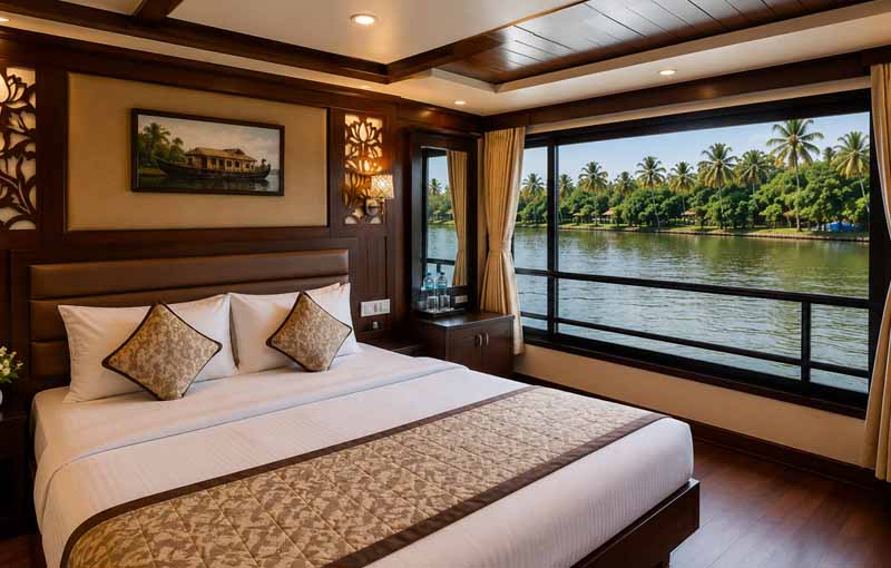 Day night cruise with deluxe houseboat
