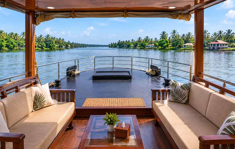 day cruise with deluxe houseboat